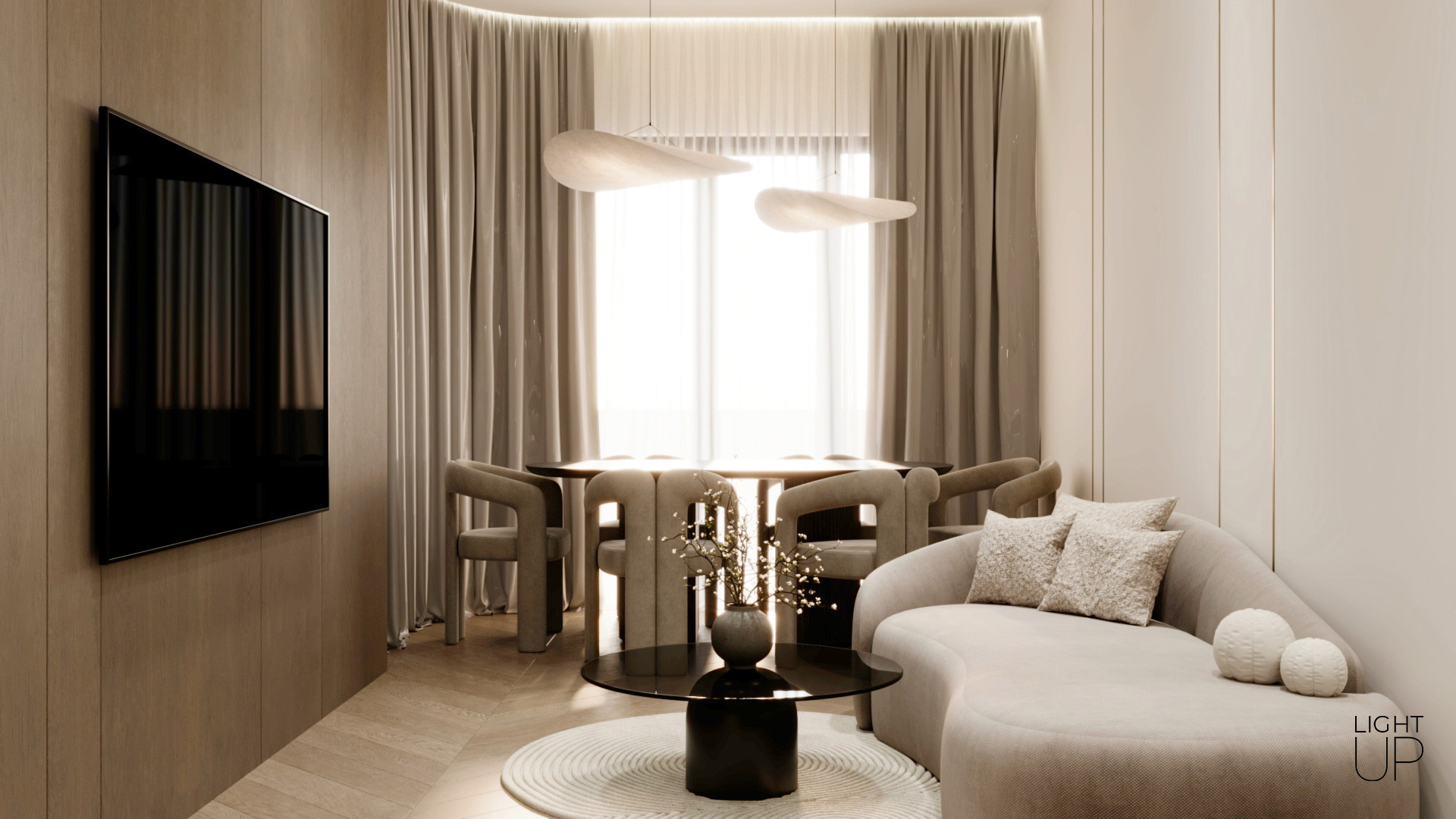Verified Light Up residential interior visualization